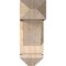 Ekena Millwork Traditional Arts and Crafts Smooth Bracket w/ Offset Brace, Douglas Fir, 7 1/2"W x 20"D x 20"H BKT0806X20X20TRA03SDF - alternate 2